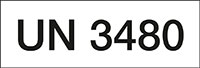 Gefahrgutaufkleber UN 3480 Lithium-Ionen-Batterien...,Papier,147x50mm,500/Rolle
