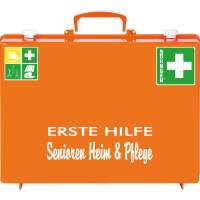 SÖHNGEN® Erste-Hilfe-Koffer Senioren Heim und Pflege, DIN 13157:2021, orange