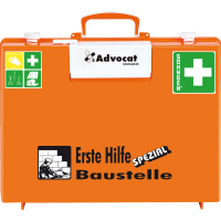 SÖHNGEN® Erste-Hilfe-Koffer Advocat Baustelle, DIN 13157:2021, orange