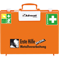 SÖHNGEN® Erste-Hilfe-Koffer Advocat Metallverarbeitung, DIN 13157:2021, orange