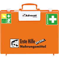 SÖHNGEN® Erste-Hilfe-Koffer Advocat Nahrungsmittel, DIN 13157:2021, orange