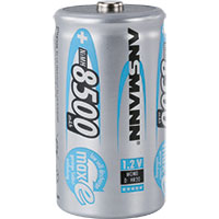ANSMANN Nickel-Metall-Hydrid-max-e-Akku Mono/D, 8500mAh, 1,2 Volt