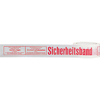 Warnband Sicherheitsband,wei&szlig;/rot,PP-Folie,50mmx66m,6 Rollen/VE