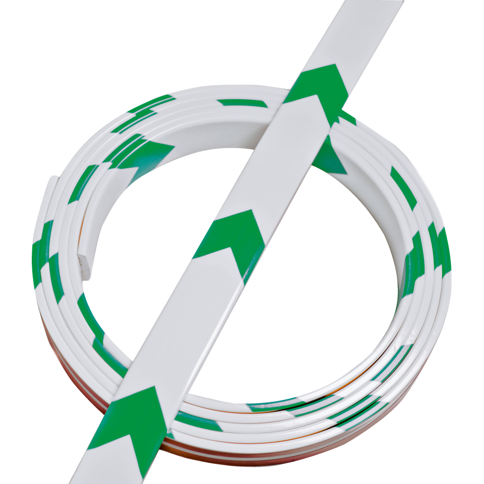 Knuffi® Wegeleitsystem Oneway, weiß/grün, Polyurethan, selbstklebend, 5m